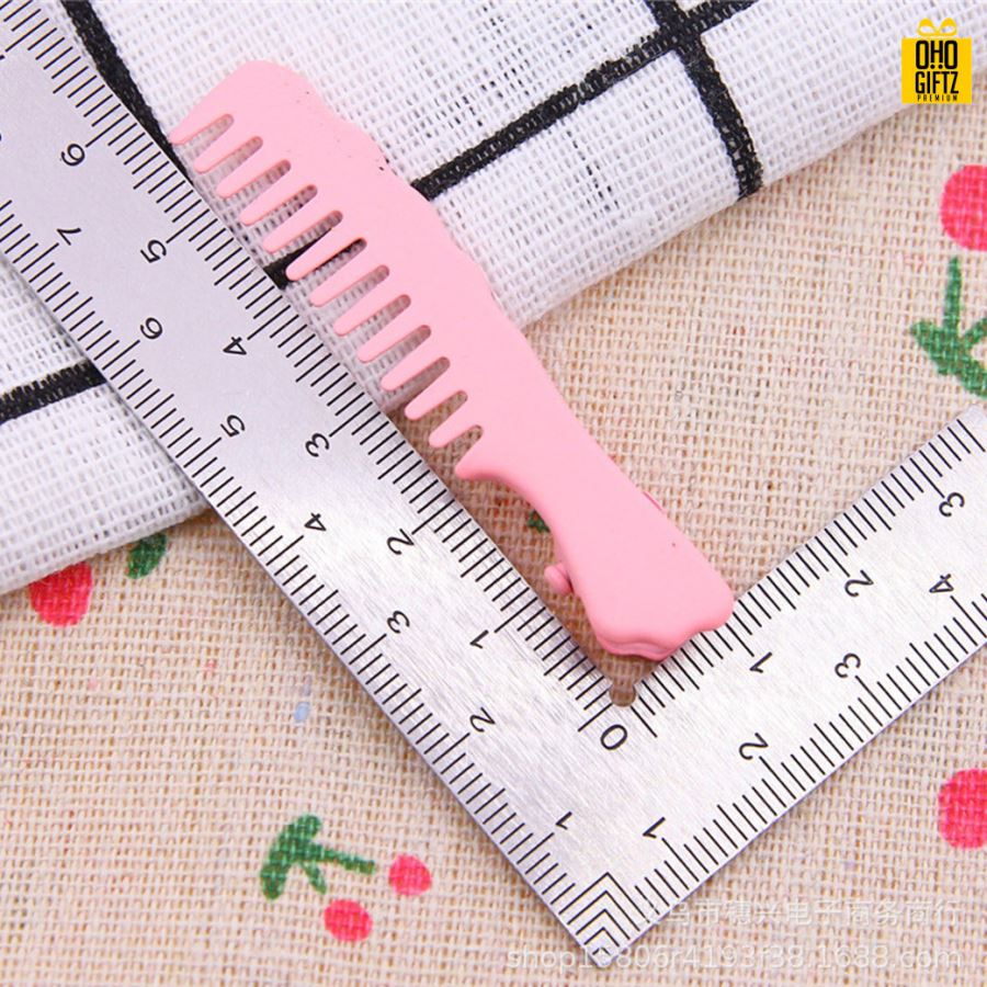 กิ๊ฟหนีบผมทรงหวีเล็ก สกรีนชื่อ สกรีนโลโก้  ทำเป็นของพรีเมี่ยมได้