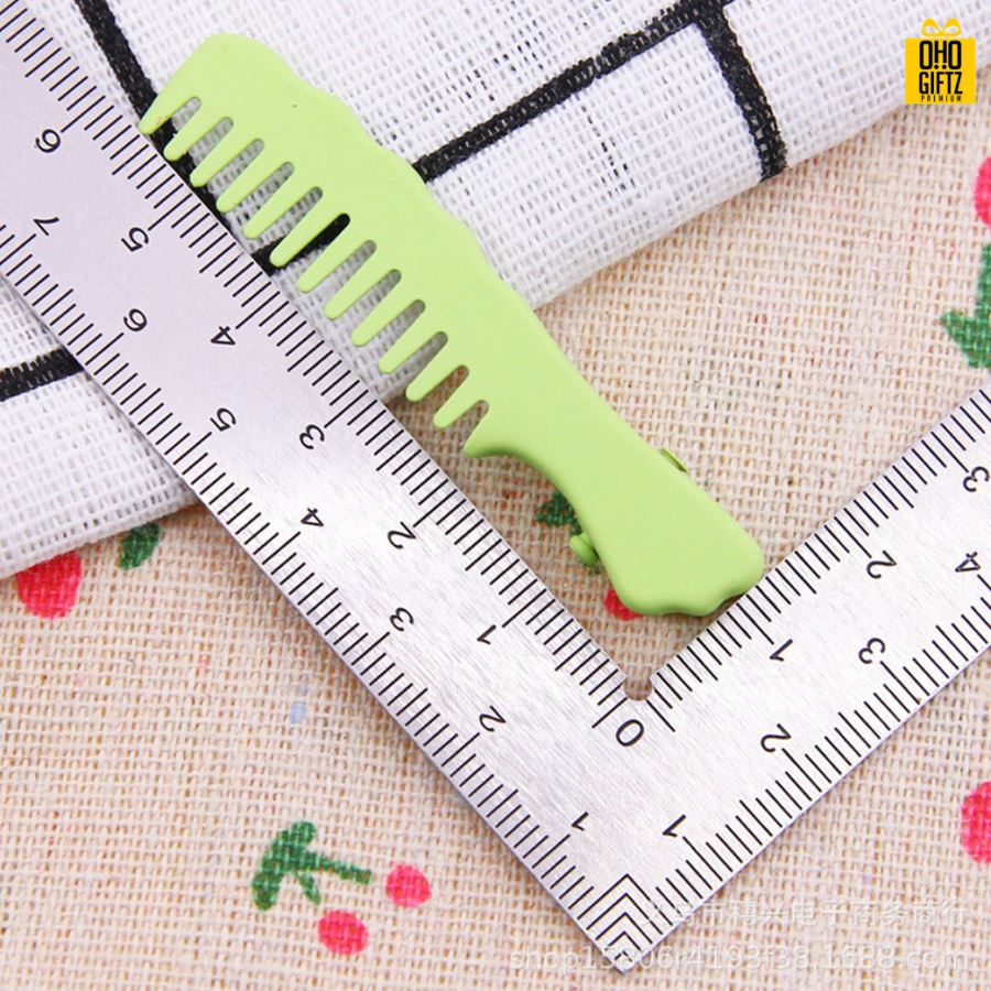 กิ๊ฟหนีบผมทรงหวีเล็ก สกรีนชื่อ สกรีนโลโก้  ทำเป็นของพรีเมี่ยมได้