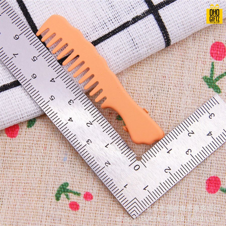 กิ๊ฟหนีบผมทรงหวีเล็ก สกรีนชื่อ สกรีนโลโก้  ทำเป็นของพรีเมี่ยมได้