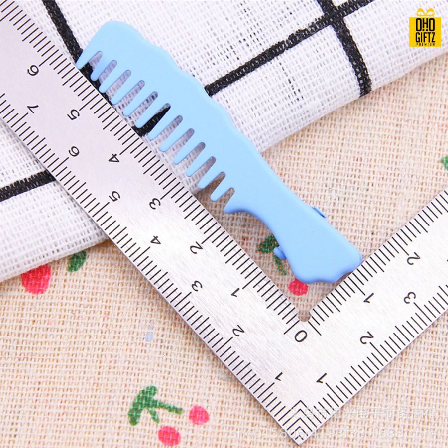 กิ๊ฟหนีบผมทรงหวีเล็ก สกรีนชื่อ สกรีนโลโก้  ทำเป็นของพรีเมี่ยมได้