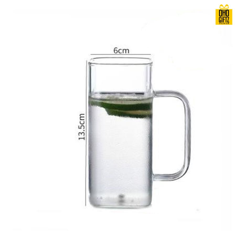 แก้วสี่เหลี่ยมทรงสูง สกรีนชื่อ สกรีนโลโก้ ทำเป็นของพรีเมี่ยมได้