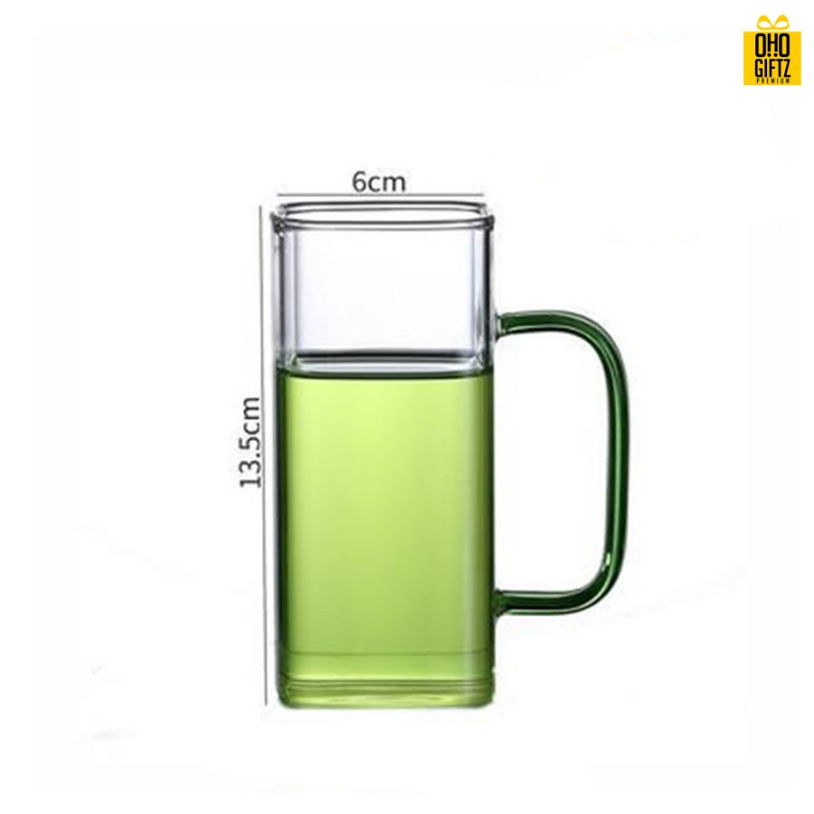 แก้วสี่เหลี่ยมทรงสูง สกรีนชื่อ สกรีนโลโก้ ทำเป็นของพรีเมี่ยมได้