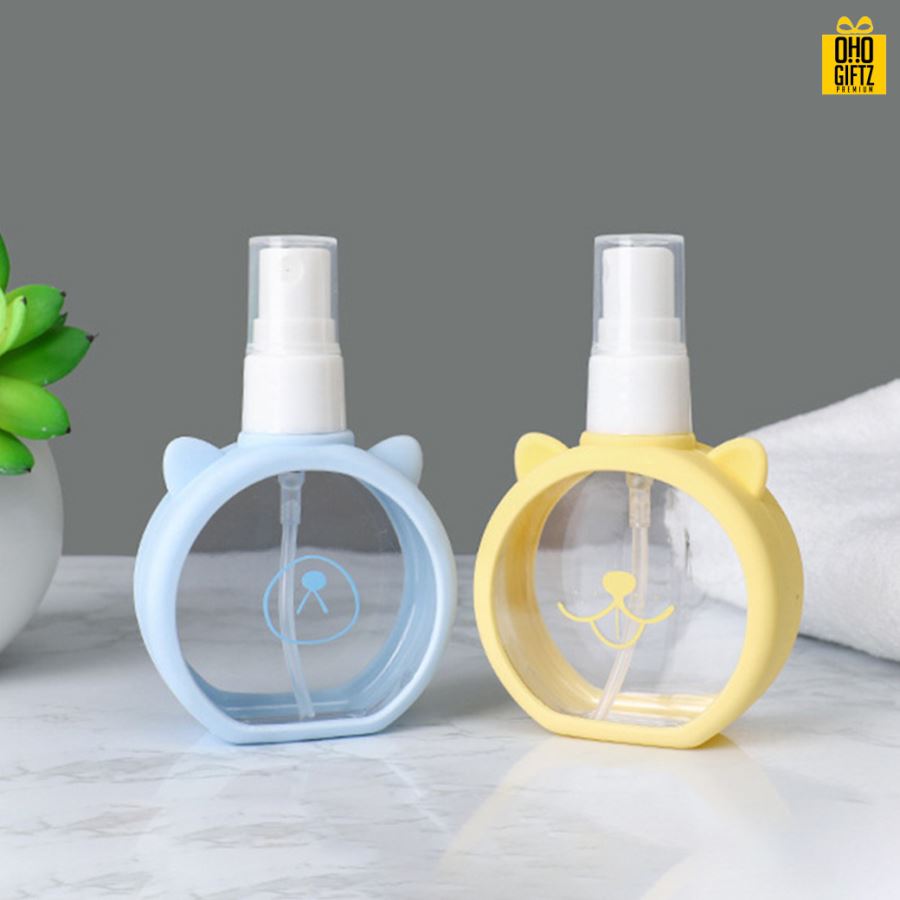 ขวดสเปรย์ซิลิโคน สกรีนชื่อ สกรีนโลโก้ทำเป็นของพรีเมี่ยมได้ 