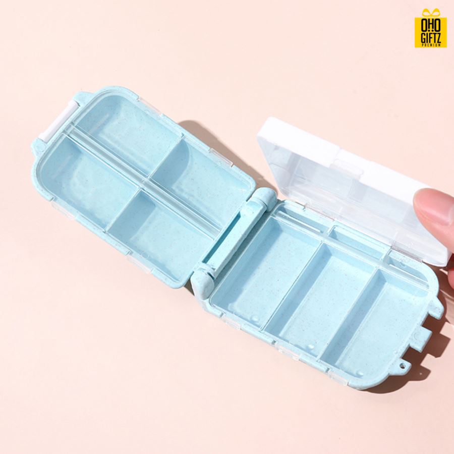 กล่องใส่ยาฟางข้าวสาลี สกรีนชื่อ สกรีนโลโก้ ทำเป็นของพรีเมี่ยมได้