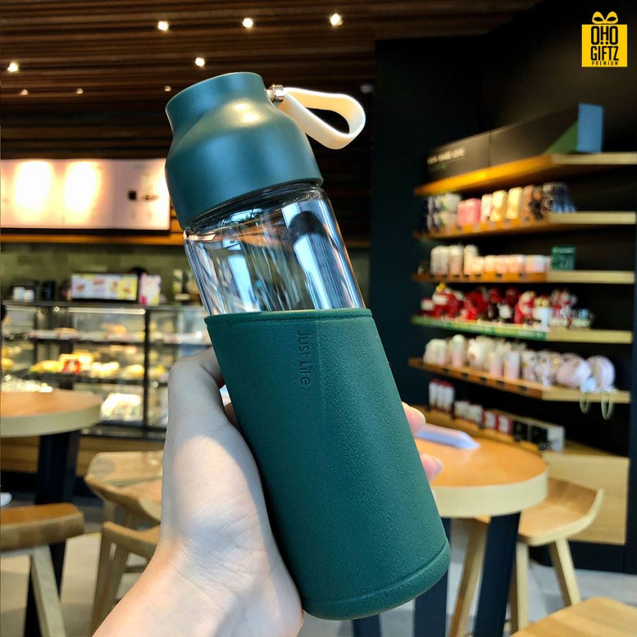 กระบอกแก้วน้ำ สกรีนชื่อ โลโก้ฟรี  ทำเป็นของพรีเมี่ยมได้