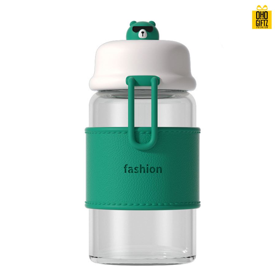 แก้วน้ำรูปหมี สกรีนชื่อ โลโก้ฟรี  ทำเป็นของพรีเมี่ยมได้