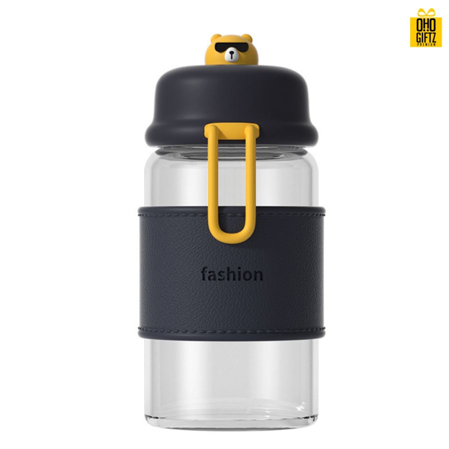 แก้วน้ำรูปหมี สกรีนชื่อ โลโก้ฟรี  ทำเป็นของพรีเมี่ยมได้