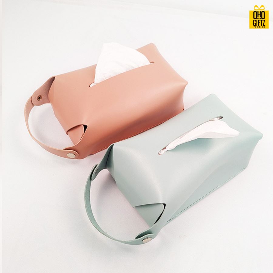 กล่องใส่ทิชชู่แบบแขวน สกรีนโลโก้ ทำเป็นของพรีเมี่ยม ของชำร่วยได้