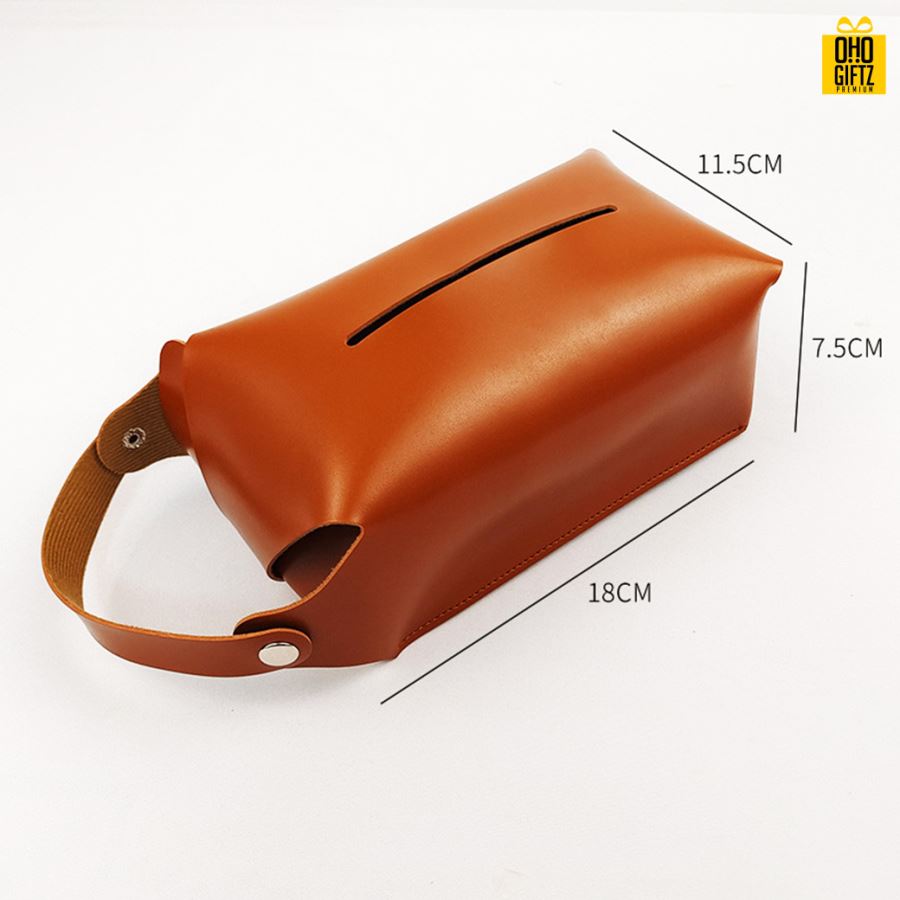 กล่องใส่ทิชชู่แบบแขวน สกรีนโลโก้ ทำเป็นของพรีเมี่ยม ของชำร่วยได้