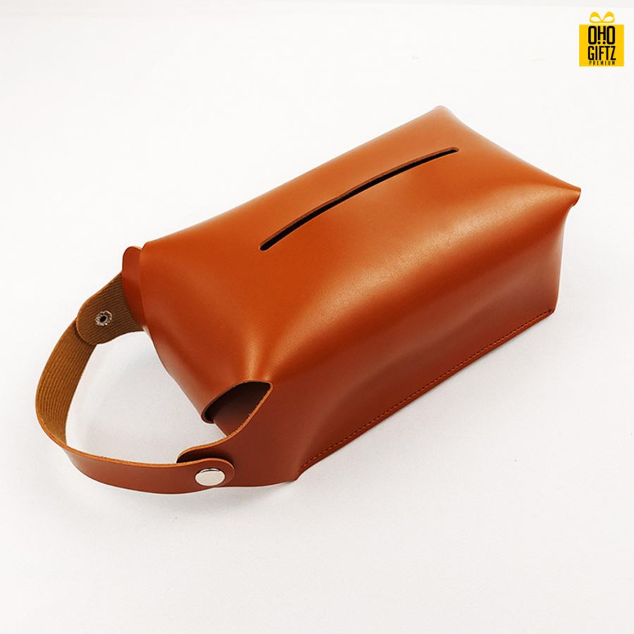 กล่องใส่ทิชชู่แบบแขวน สกรีนโลโก้ ทำเป็นของพรีเมี่ยม ของชำร่วยได้