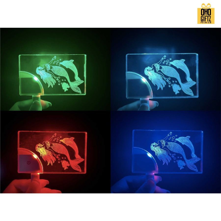 นามบัตรอะคริลิค ไฟ LED สกรีนโลโก้ ทำของพรีเมี่ยมได้