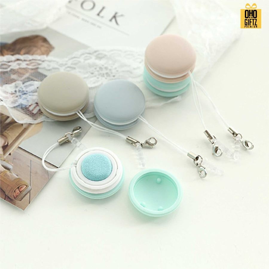 มาการองซิลิโคนเช็ดหน้าจอมือถือ สกรีนโลโก้ ทำเป็นของพรีเมี่ยม ของชำร่วยได้