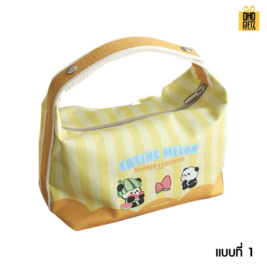 รับผลิตกระเป๋าผ้าเก็บอาหารร้อน-เย็น พิมพ์ภาพไม่จำกัดสี สกรีนโลโก้ ทำเป็นของพรีเมี่ยม