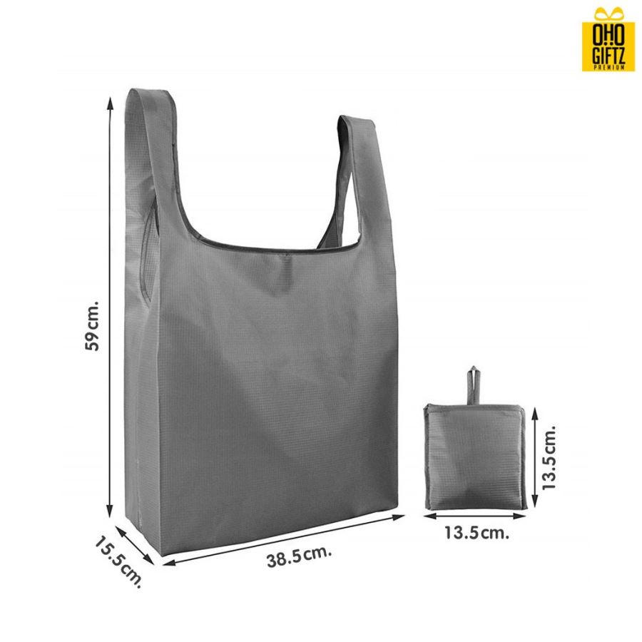 กระเป๋าพับได้ผ้า OXFORD สกรีนโลโก้ ทำเป็นของพรีเมี่ยม ของที่ระลึก