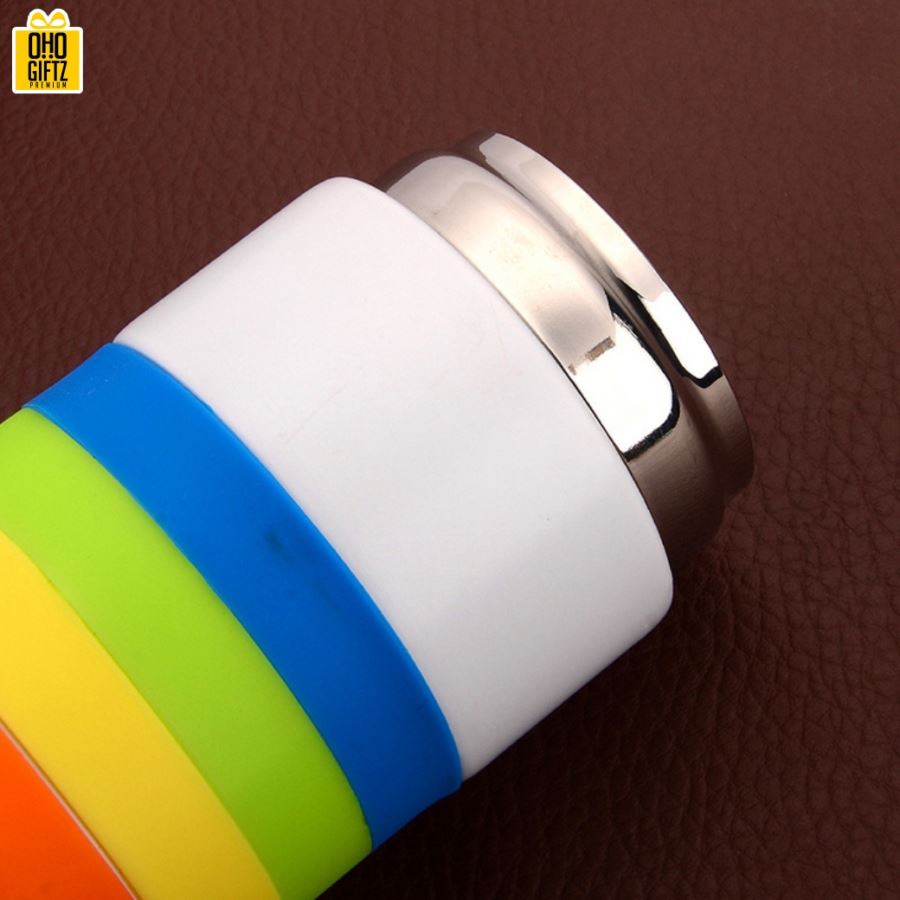 กระบอกน้ำสแตนเลส Rainbow  สกรีนภาพ, โลโก้ได้