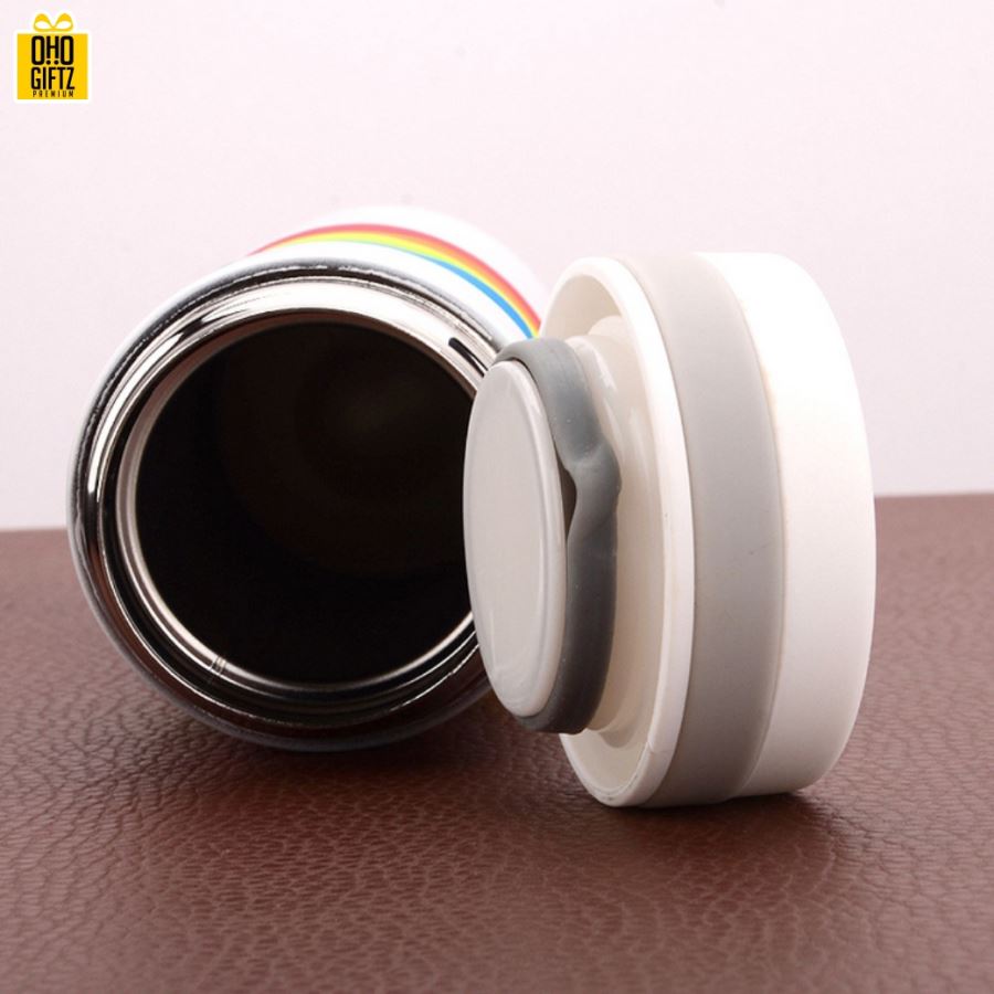กระบอกน้ำสแตนเลส Rainbow  สกรีนภาพ, โลโก้ได้