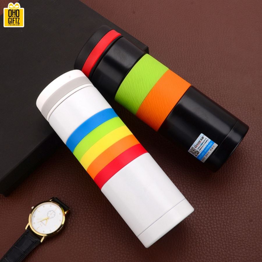 กระบอกน้ำสแตนเลส Rainbow  สกรีนภาพ, โลโก้ได้