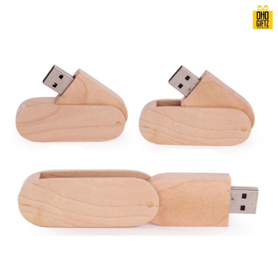 แฟลชไดร์ฟไม้ สกรีนโลโก้ สกรีนชื่อร้าน ทำเป็นของพรีเมี่ยมได้