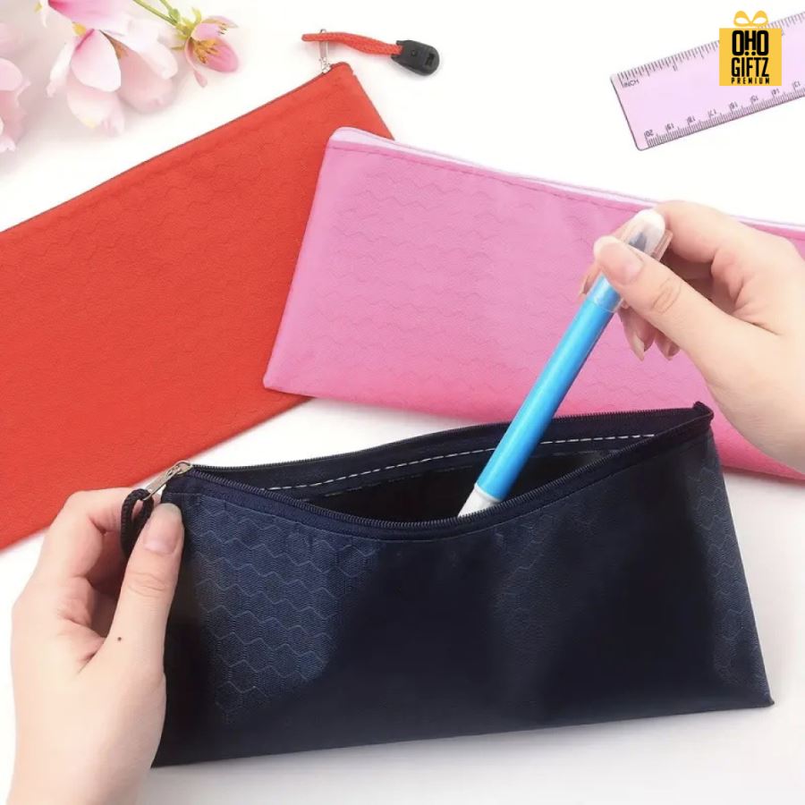 กระเป๋าใส่ดินสอขนาด A6 สกรีนโลโก้ ทำเป็นของพรีเมี่ยม