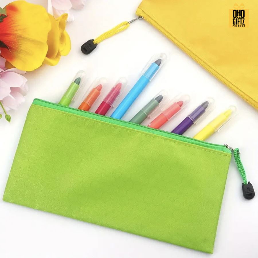 กระเป๋าใส่ดินสอขนาด A6 สกรีนโลโก้ ทำเป็นของพรีเมี่ยม