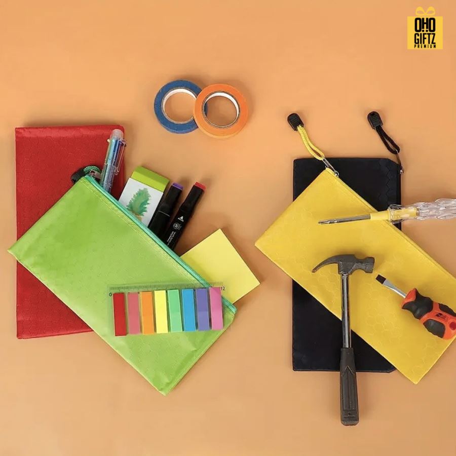 กระเป๋าใส่ดินสอขนาด A6 สกรีนโลโก้ ทำเป็นของพรีเมี่ยม