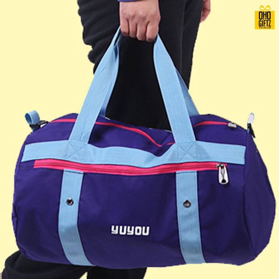 กระเป๋ากีฬาผ้าไนลอน สกรีนโลโก้ ทำเป็นของพรีเมี่ยม