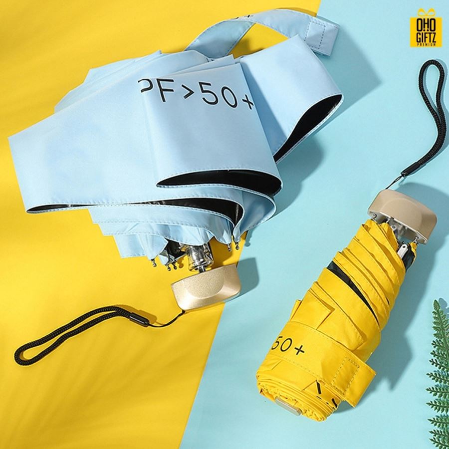 ร่มพับได้ป้องกันแดด สกรีนโลโก้ ทำเป็นสินค้าพรีเมี่ยม ของชำร่วย