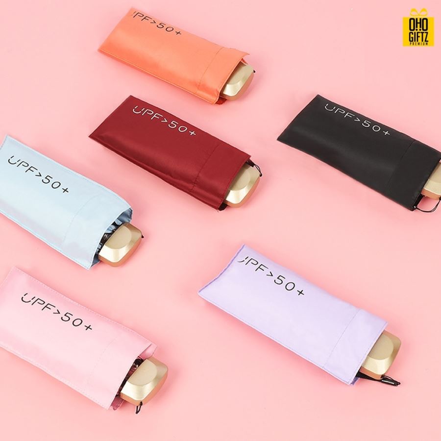 ร่มพับได้ป้องกันแดด สกรีนโลโก้ ทำเป็นสินค้าพรีเมี่ยม ของชำร่วย