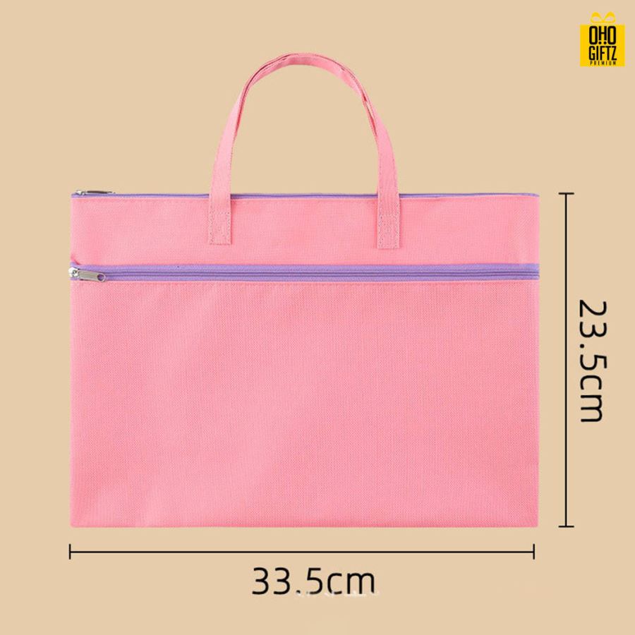 กระเป๋าแฟ้ม A4 สกรีนโลโก้ ทำเป็นของพรีเมี่ยม ของชำร่วยได้