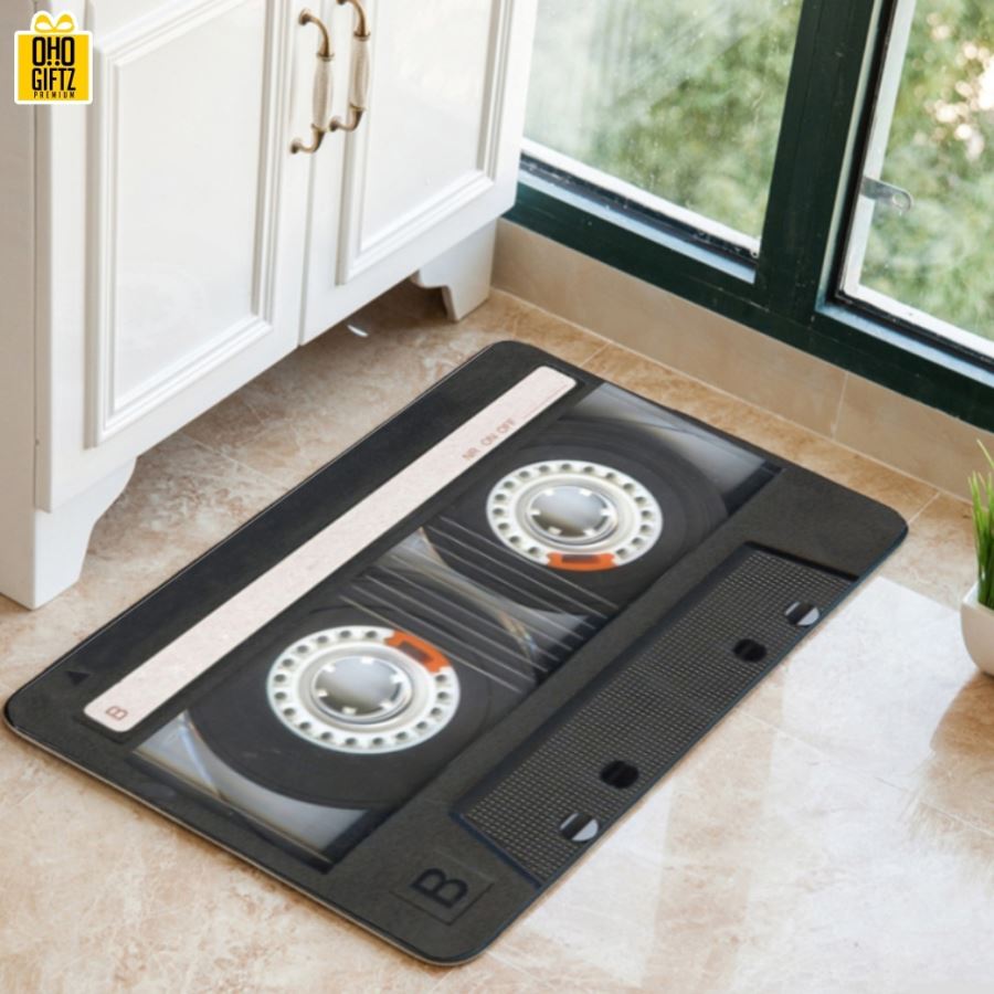 พรมเช็ดเท้าตลับเทป เพิ่มชื่อ/โลโก้ได้