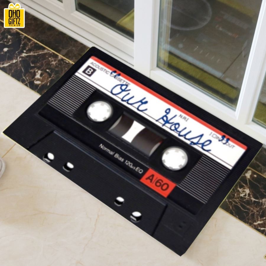 พรมเช็ดเท้าตลับเทป เพิ่มชื่อ/โลโก้ได้