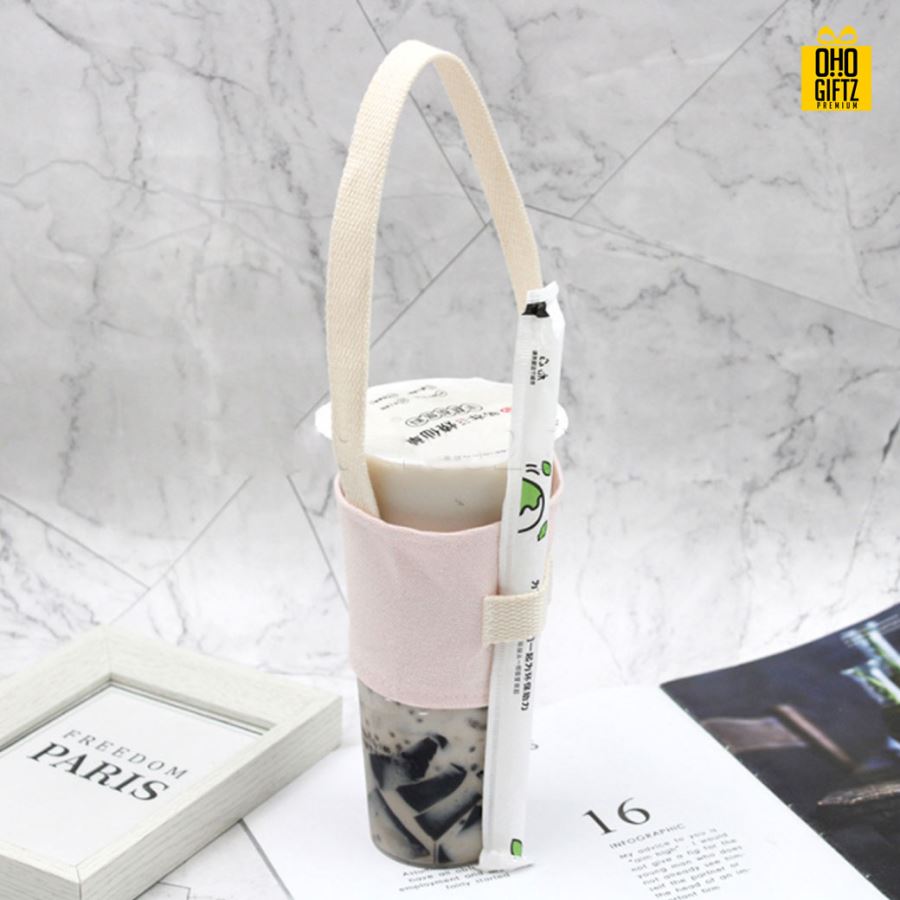 ปลอกหุ้มแก้วน้ำ สกรีนโลโก้  ทำเป็นของพรีเมี่ยมได้ 