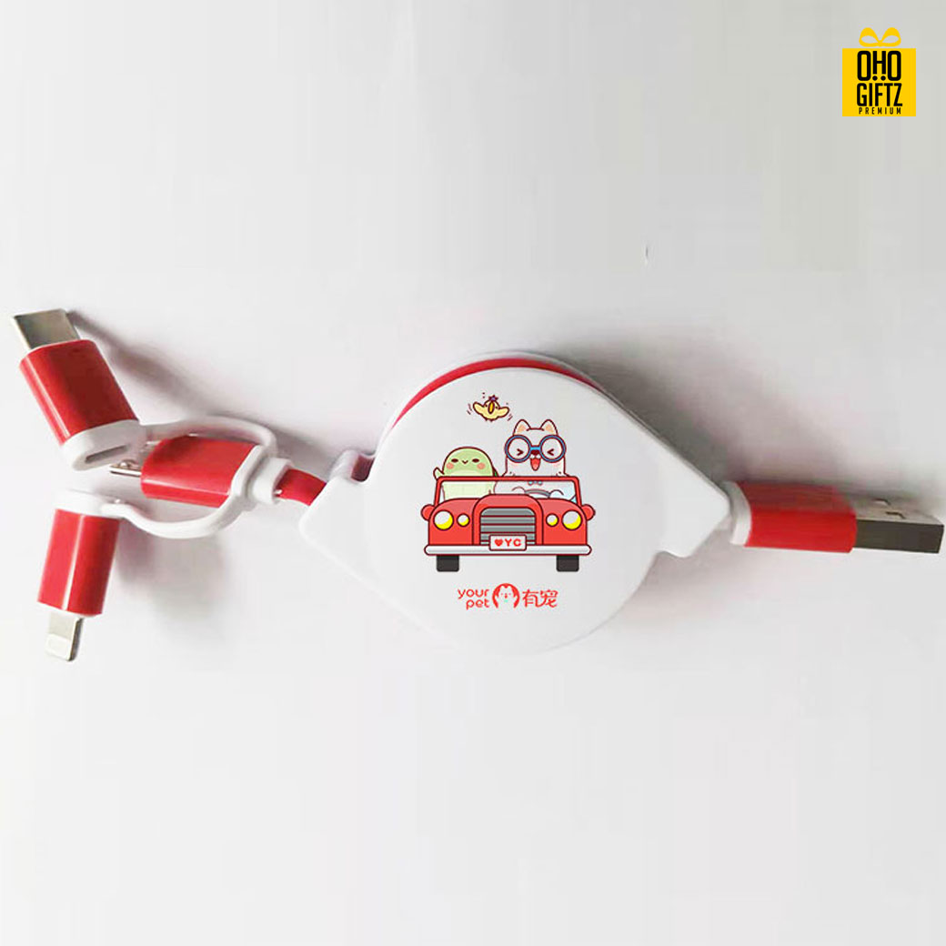 USB Hub 3 in 1 สกรีนชื่อ สกรีนโลโก้  ทำเป็นของพรีเมี่ยมได้