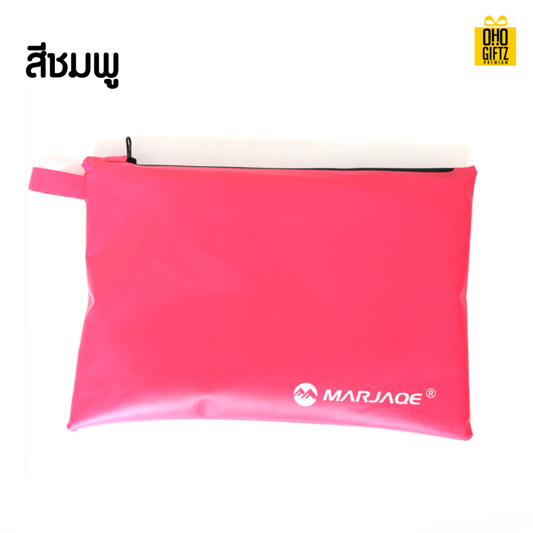 กระเป๋าถือกันน้ำ สกรีนชื่อ สกรีนโลโก้ ทำเป็นของพรีเมี่ยมได้ 