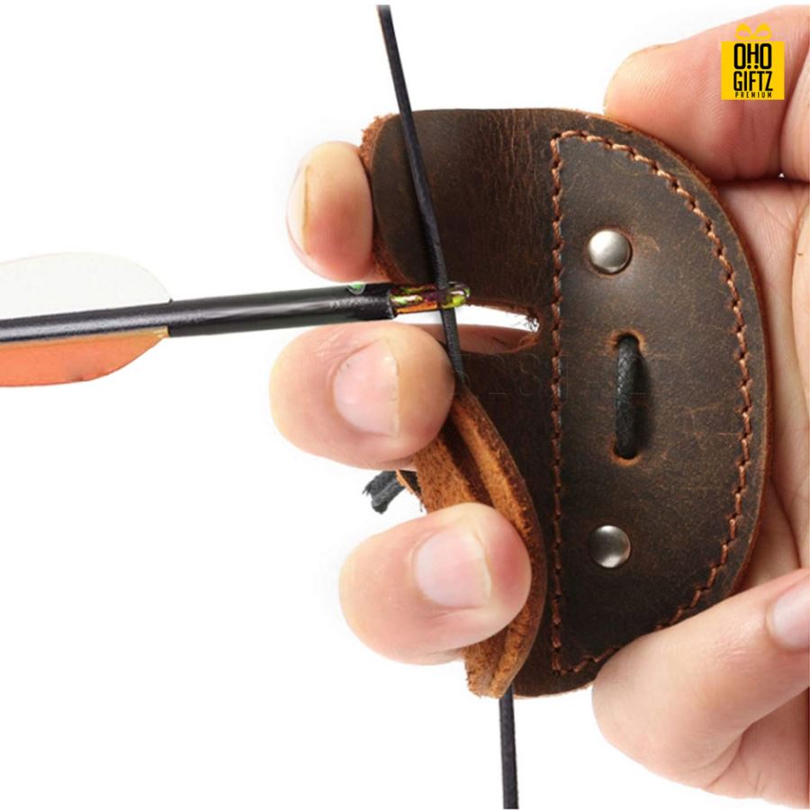 ที่ป้องกันนิ้วมือสำหรับยิงธนู สกรีนโลโก้   ทำเป็นของพรีเมี่ยมได้ 