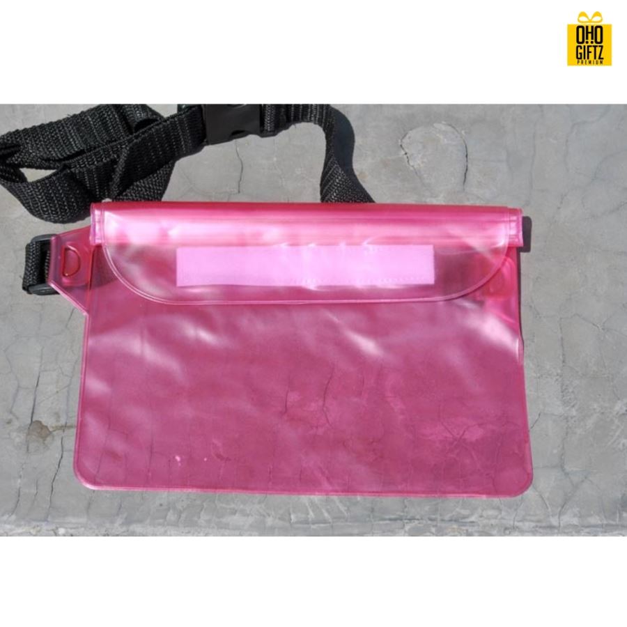  กระเป๋าคาดเอวกันน้ำ สกรีนชื่อ สกรีนโลโก้ ทำเป็นของพรีเมี่ยมได้