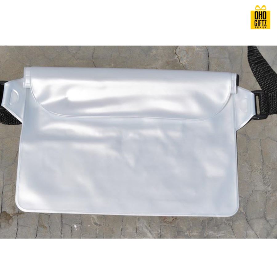  กระเป๋าคาดเอวกันน้ำ สกรีนชื่อ สกรีนโลโก้ ทำเป็นของพรีเมี่ยมได้