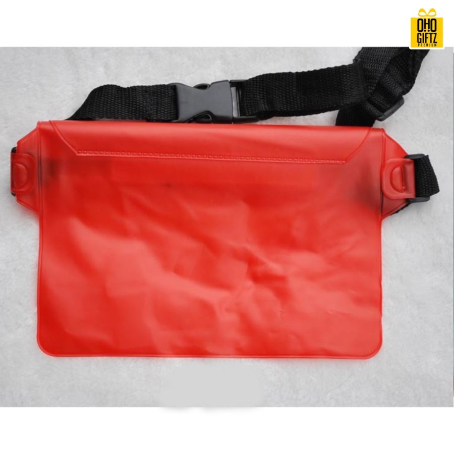  กระเป๋าคาดเอวกันน้ำ สกรีนชื่อ สกรีนโลโก้ ทำเป็นของพรีเมี่ยมได้