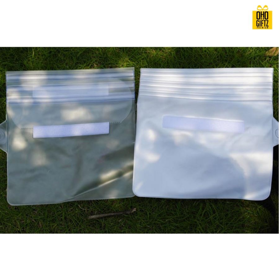  กระเป๋าคาดเอวกันน้ำ สกรีนชื่อ สกรีนโลโก้ ทำเป็นของพรีเมี่ยมได้