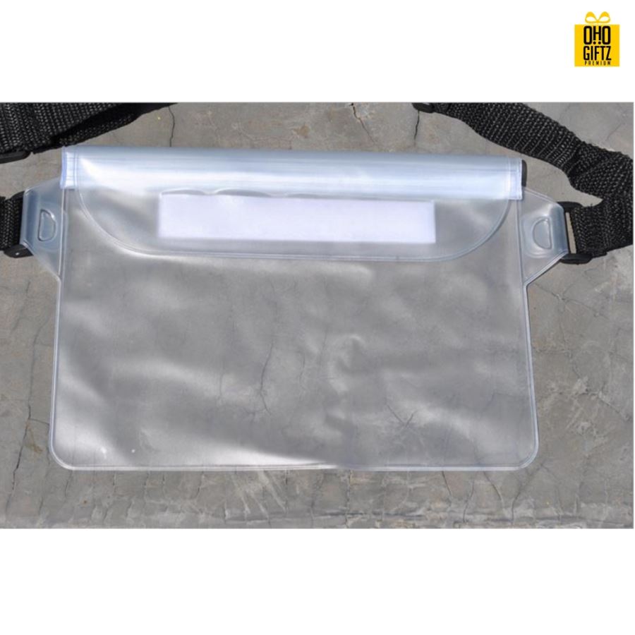  กระเป๋าคาดเอวกันน้ำ สกรีนชื่อ สกรีนโลโก้ ทำเป็นของพรีเมี่ยมได้