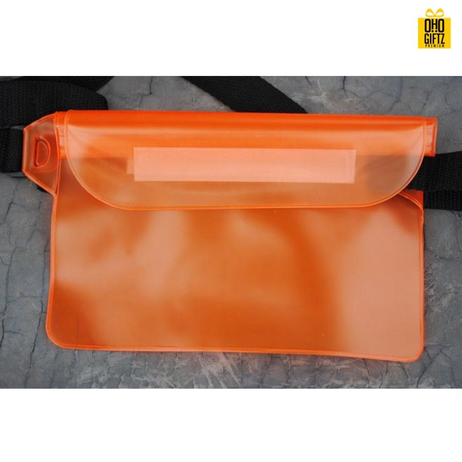  กระเป๋าคาดเอวกันน้ำ สกรีนชื่อ สกรีนโลโก้ ทำเป็นของพรีเมี่ยมได้