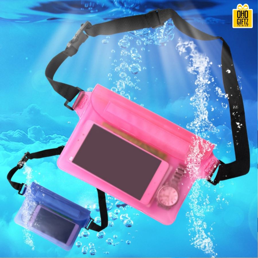  กระเป๋าคาดเอวกันน้ำ สกรีนชื่อ สกรีนโลโก้ ทำเป็นของพรีเมี่ยมได้