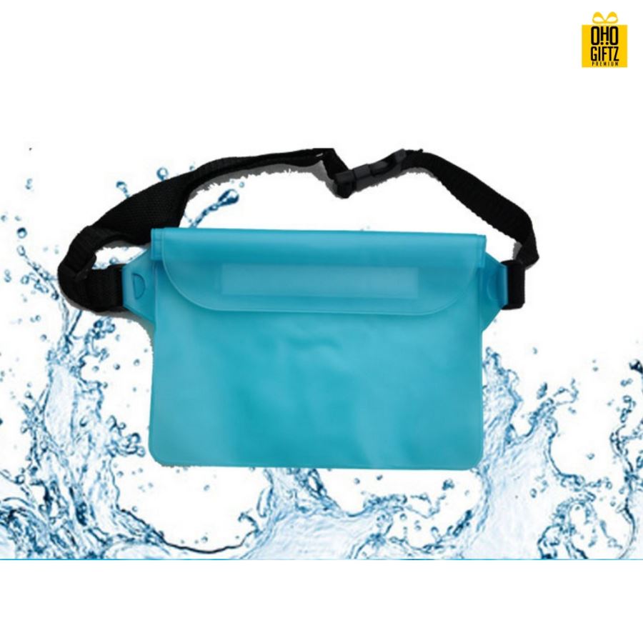  กระเป๋าคาดเอวกันน้ำ สกรีนชื่อ สกรีนโลโก้ ทำเป็นของพรีเมี่ยมได้