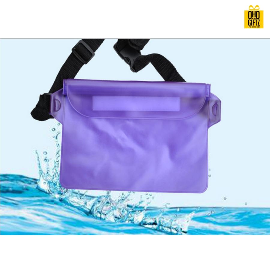  กระเป๋าคาดเอวกันน้ำ สกรีนชื่อ สกรีนโลโก้ ทำเป็นของพรีเมี่ยมได้