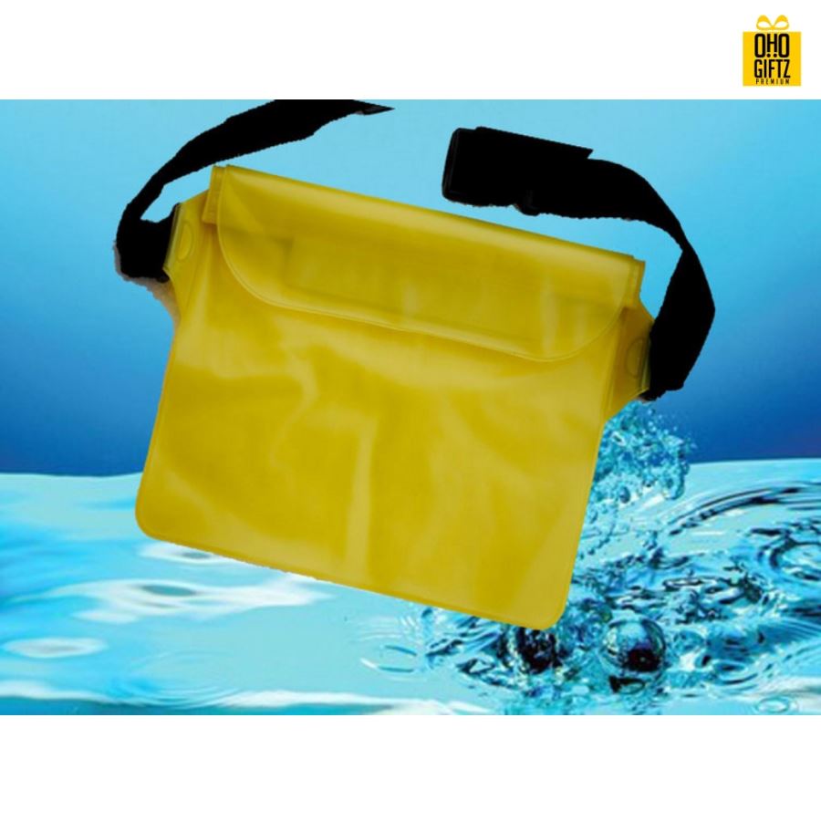  กระเป๋าคาดเอวกันน้ำ สกรีนชื่อ สกรีนโลโก้ ทำเป็นของพรีเมี่ยมได้