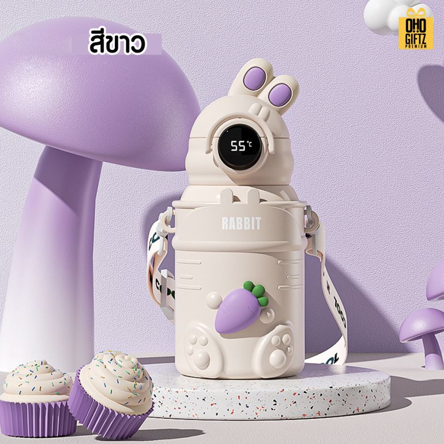 กระติกน้ำสแตนเลสเก็บร้อน-เย็น สกรีนชื่อ สกรีนโลโก้ ทำเป็นของพรีเมี่ยมได้ 