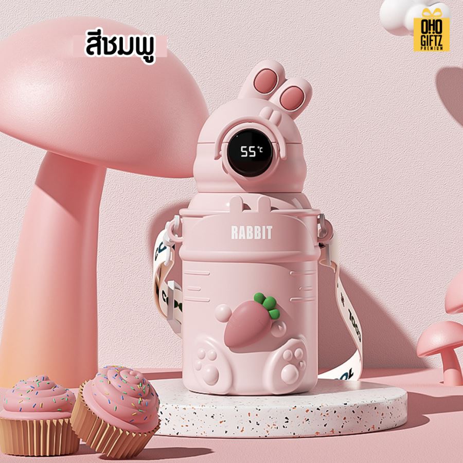 กระติกน้ำสแตนเลสเก็บร้อน-เย็น สกรีนชื่อ สกรีนโลโก้ ทำเป็นของพรีเมี่ยมได้ 