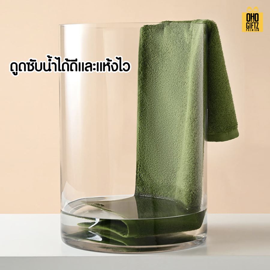 ผ้าขนหนูคอตต้อน ปักชื่อ, ติดลาเบล ทำเป็นของพรีเมี่ยมได้