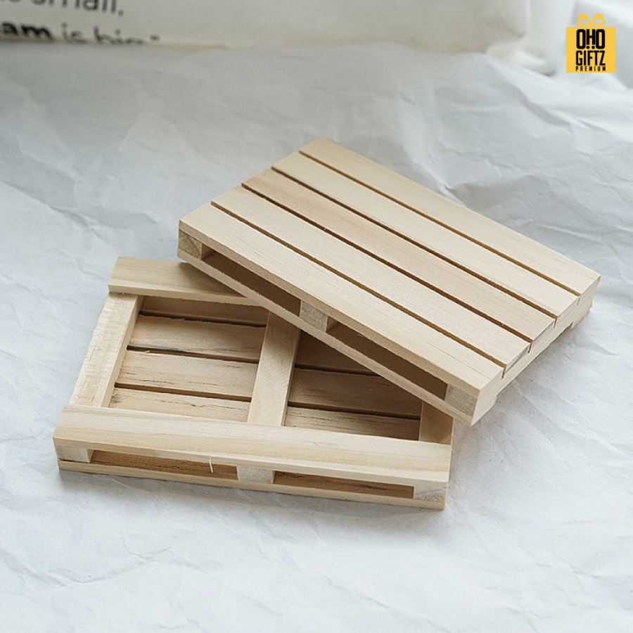 ที่วางแก้วมินิพาเลทสุดน่ารัก  สกรีนโลโก้ ทำเป็นของพรีเมี่ยมได้