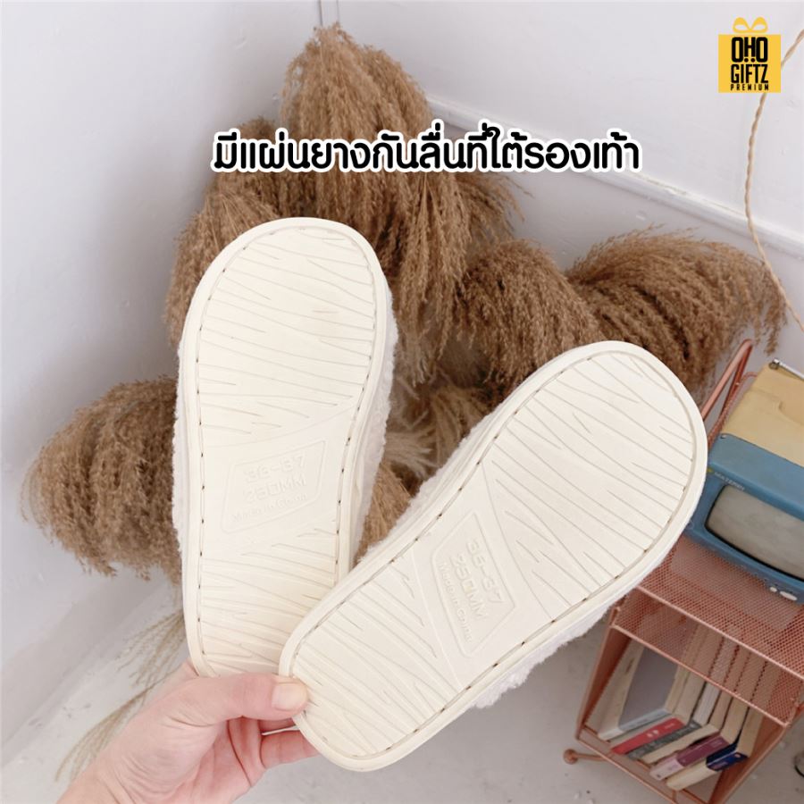 รองเท้าใส่เดินในบ้าน เพิ่มโลโก้ ติดลาเบล ทำเป็นของพรีเมี่ยมได้